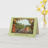 DURCH FALL FOLIAGE/GRÜNDE DES KÖNIGHOLZES KARTE (Gelbe Blume)