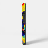 Durch Farben Skateboarden iPhone Hülle (Linke Seite)