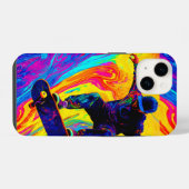 Durch Farben Skateboarden iPhone Hülle (Rückseite (Horizontal))