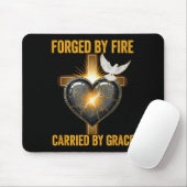 Durch Feuer Geschmiedet Durch Gnade Getragen Chris Mousepad (Mit Mouse)