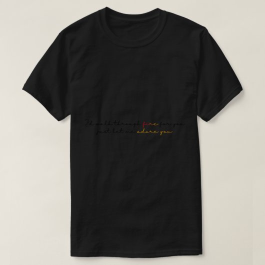 durch Feuer laufen T-Shirt (Design vorne)