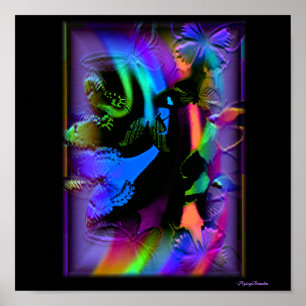 Durch FlyingBeauties weg fliegen Poster