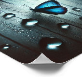 🦋 durch Glas Poster (Ecke)