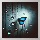 🦋 durch Glas Poster (Vorne)