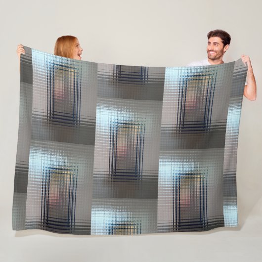 Durch Glastüren Fleecedecke (Beispiel)