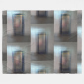 Durch Glastüren Fleecedecke (Vorderseite (Horizontal))