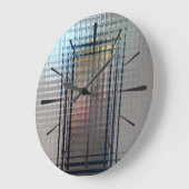 Durch Glastüren Große Wanduhr (Winkel)