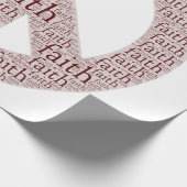 durch Glauben entworfen Geschenkpapier (Ecke)