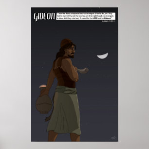 Durch Glauben-Reihe - Gideon Plakat 11" x 17"