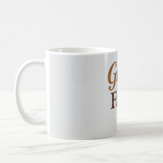 Durch Gnade durch den Glauben - Christliches Kreuz Kaffeetasse (Links)
