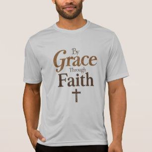 Durch Gnade durch den Glauben - Christliches Kreuz T-Shirt