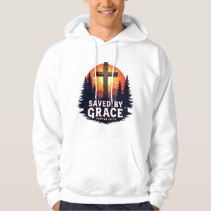 Durch Gnade durch den Glauben gerettet, Christlich Hoodie
