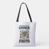 Durch Gnade genährt, durch Glauben getragen Design Tasche (Rückseite)
