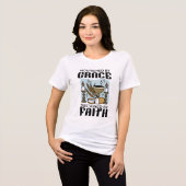 Durch Gnade genährt, durch Glauben getragen Design Tri-Blend Shirt (Vorderseite voll)