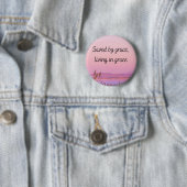 Durch Gnade gerettet Bibelvers christliche Typogra Button (Beispiel)