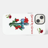 Durch Gnade gerettet iPhone Hülle (Rückseite (Horizontal))