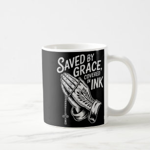 Durch Gnade gerettet, mit Tinte bedeckt, christlic Kaffeetasse