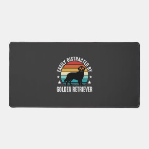 Durch Golden Retriever Retro-Sonnenuntergang leich Schreibtischunterlage