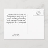 Durch Gott werden wir Valitly Psalm 108:13 tun Postkarte (Rückseite)