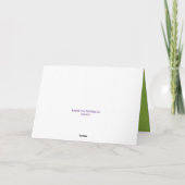 durch Grapevine gehört, Glückwünsche, grün Karte (Rückseite)