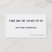 durch Hölle bc Visitenkarte (Rückseite)