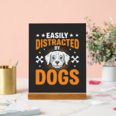 Durch Hunde Leicht Ablenkbar Acrylschild (Hochzeit)