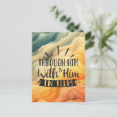 Durch ihn mit Ihm Postkarte (Stehend Vorderseite)