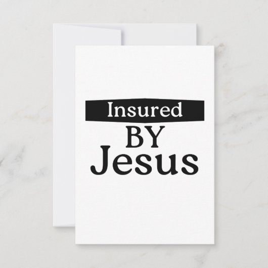 Durch Jesus Christlich Ermutigung Versicherte Karte (Vorderseite)