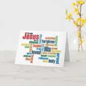 Durch Jesus... Karte (Gelbe Blume)