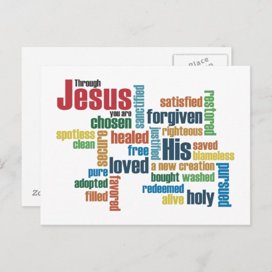 Durch Jesus... Postkarte (Vorne/Hinten)