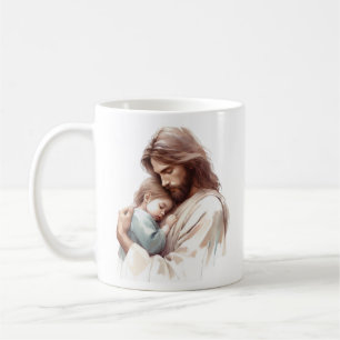 Durch Jesus wird Kraft gefunden Luxus Kaffeetasse