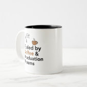 🎓 durch Kaffee und Abschluss getrieben Träume | G Zweifarbige Tasse (Vorderseite Links)