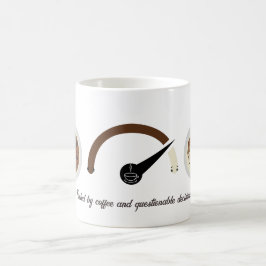 Durch Kaffee und fragwürdige Entscheidungen angehe Kaffeetasse