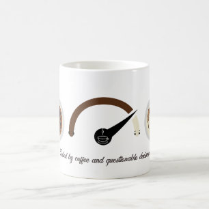 Durch Kaffee und fragwürdige Entscheidungen angehe Kaffeetasse