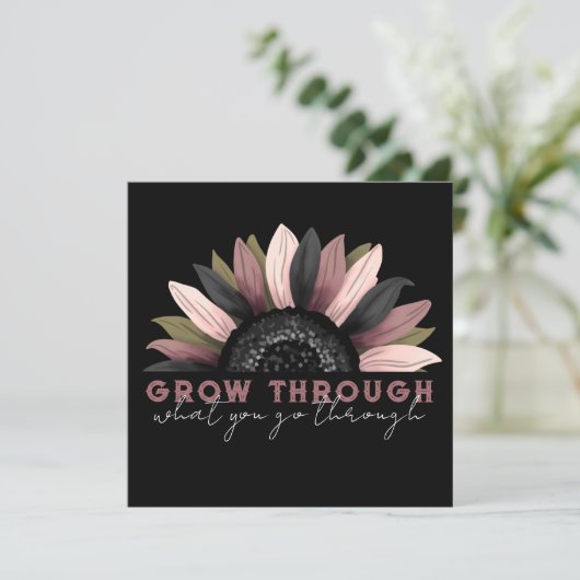 Durch... Karte (Stehend Vorderseite)