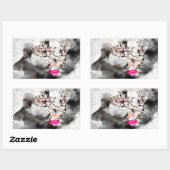 DURCH KREATIVE KUNST RECHTECKIGER AUFKLEBER (Blatt)