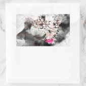 DURCH KREATIVE KUNST RECHTECKIGER AUFKLEBER (Tasche)