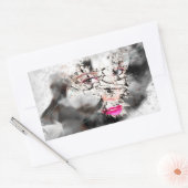 DURCH KREATIVE KUNST RECHTECKIGER AUFKLEBER (Umschlag)