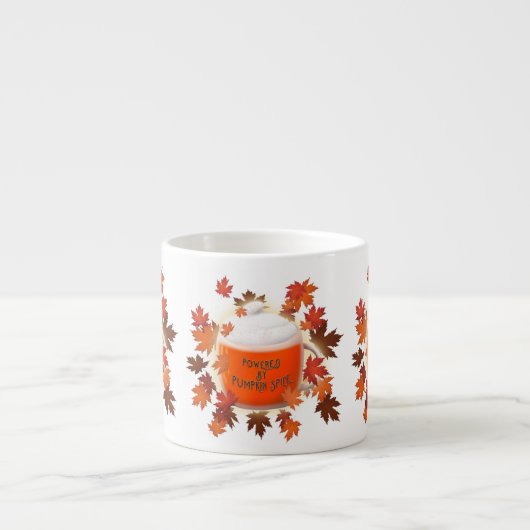 Durch Kürbisgewürz angetrieben Espressotasse (Vorderseite)