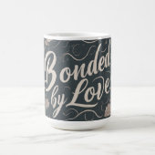 durch Liebe geklebt Kaffeetasse (Mittel)