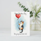 💘🐈Durch Liebe geweckt Feiertagskarte (Stehend Vorderseite)