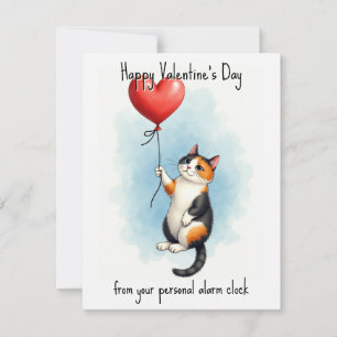 💘🐈Durch Liebe geweckt Feiertagskarte