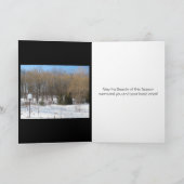 Durch mein Fenster Feiertagskarte (Innenseite)