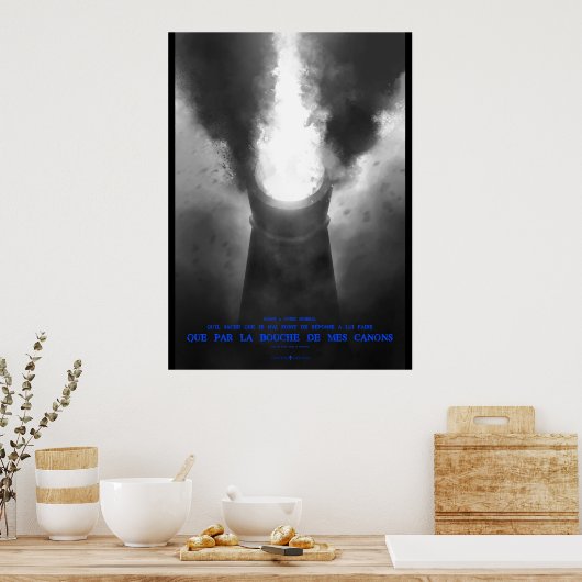 Durch meine Kanonen Poster (Küche)