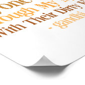 Durch meinen Vorsatz Gandhi Poster (Ecke)