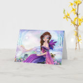 Durch Mondschein - leere Karte (Gelbe Blume)