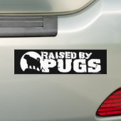 DURCH MOPS ERHÖHTER schwarzer Autoaufkleber (Auf Auto)