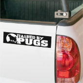 DURCH MOPS ERHÖHTER schwarzer Autoaufkleber (Auf Lkw)