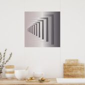 durch offene Türen Poster (Küche)