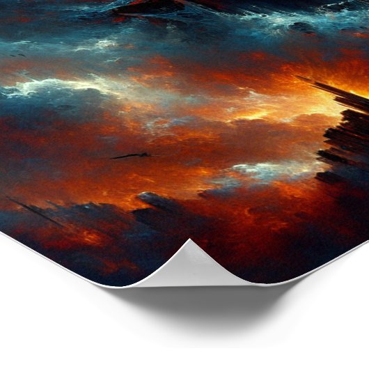 Durch Raum und Zeit Poster (Ecke)